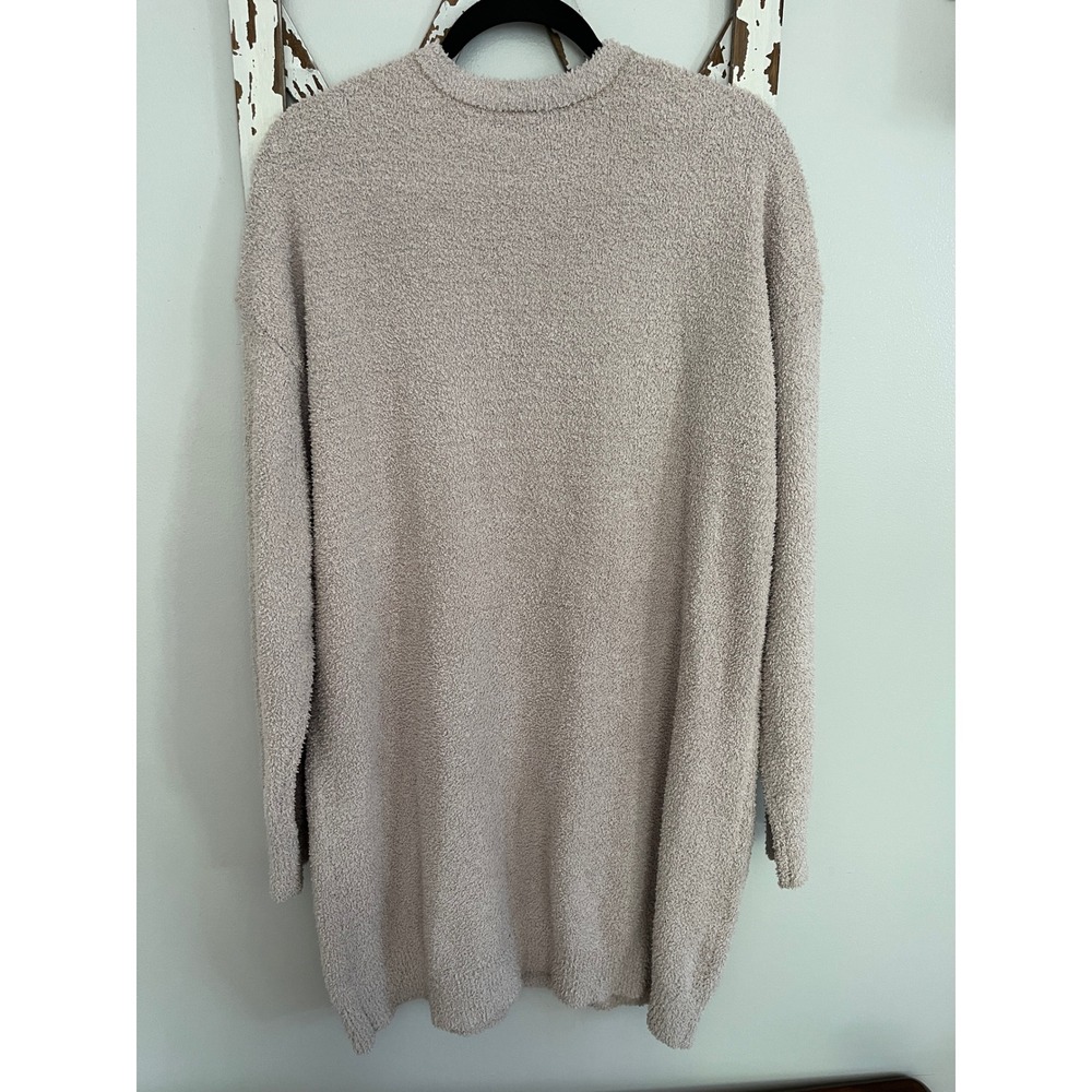 Natural Life Cozy Up Dress Fleece Long Sleeve Beige Size Large - Picture 2 of 8
